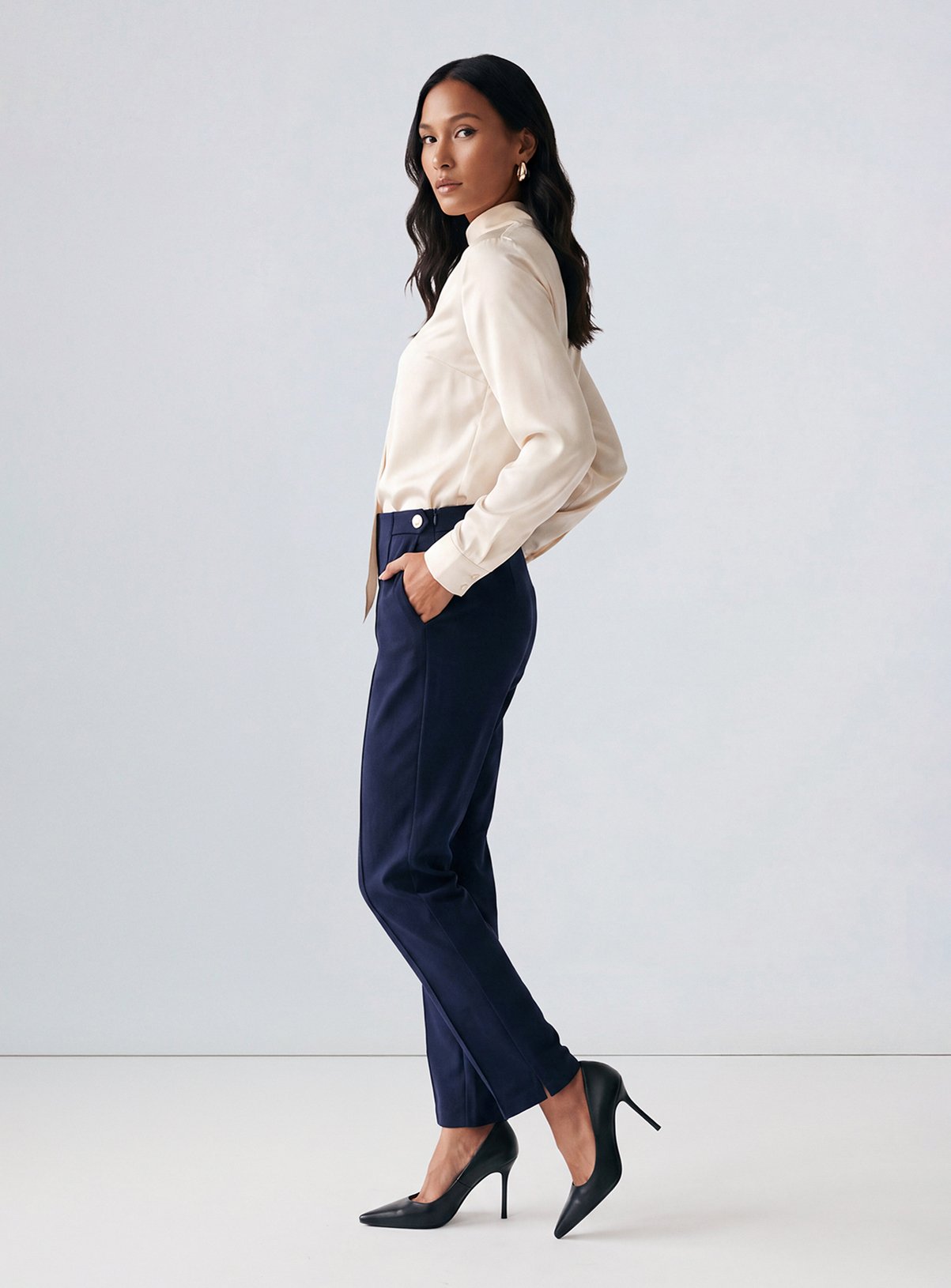 PRINCIPLES Compact Jersey Tab Detail Legging 18 - Image 1 thumbnail