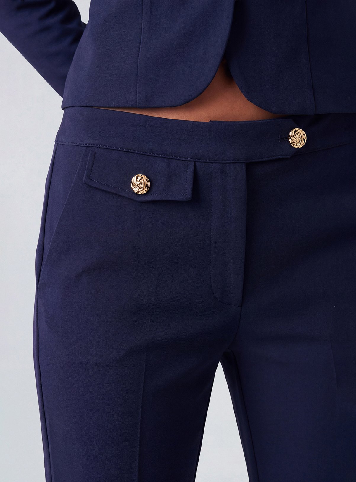 PRINCIPLES Compact Jersey Kick Flare Trouser 14 - Image 2 thumbnail