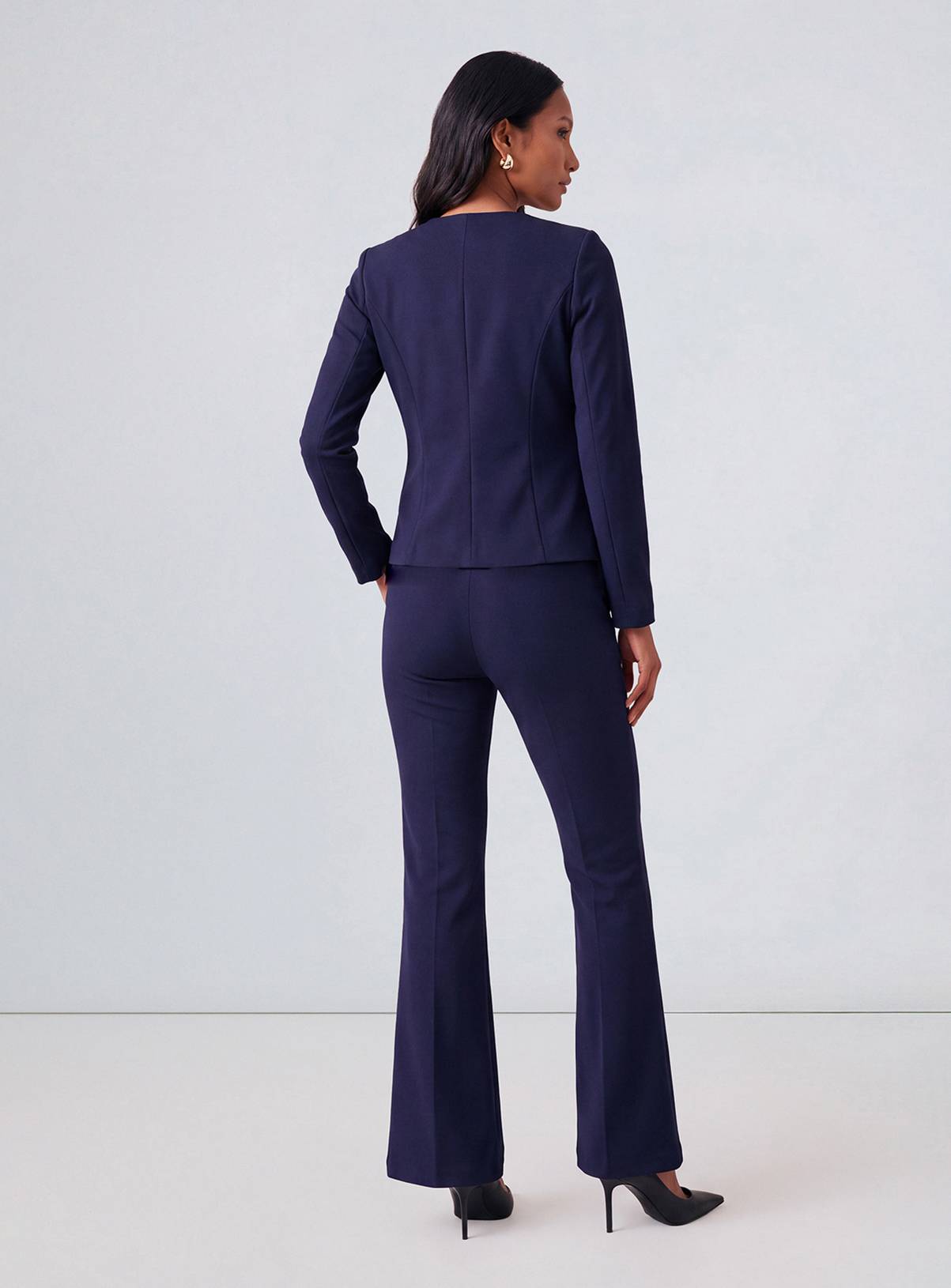 PRINCIPLES Compact Jersey Kick Flare Trouser 14 - Image 3