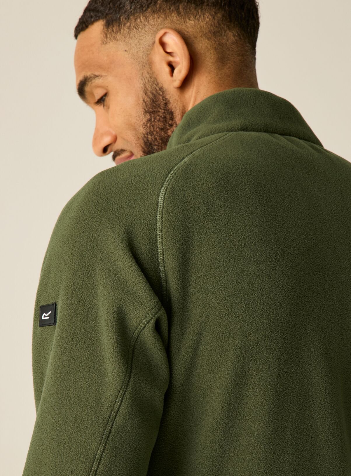 REGATTA Hadfield Zip Up Fleece Khaki L - Image 6 thumbnail