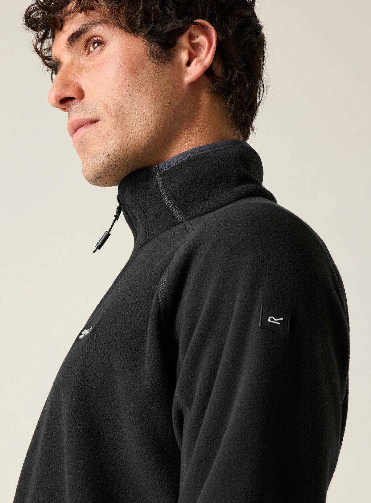 REGATTA Hadfield Zip Up Fleece Black XXXL - Image 5