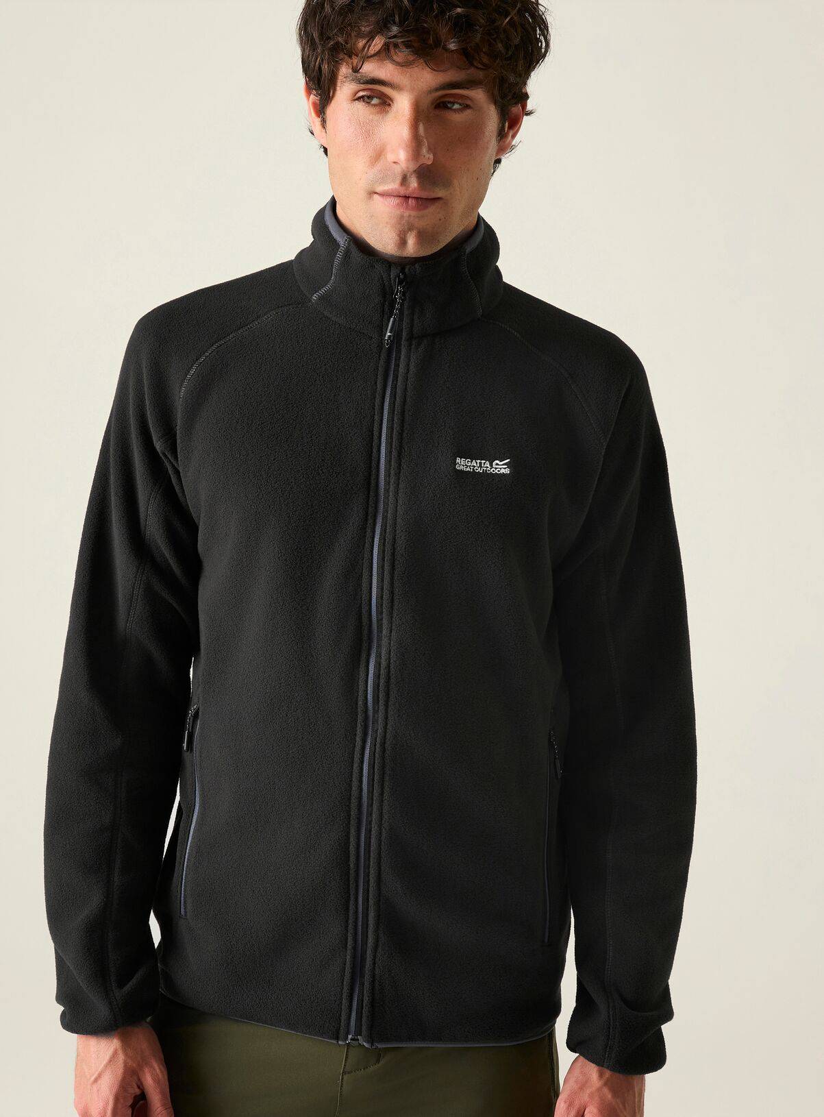 REGATTA Hadfield Zip Up Fleece Black XXXL - Image 6