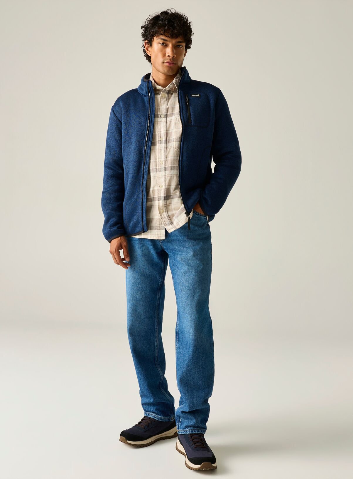 REGATTA Barlee Full Zip Fleece Navy L - Image 2 thumbnail