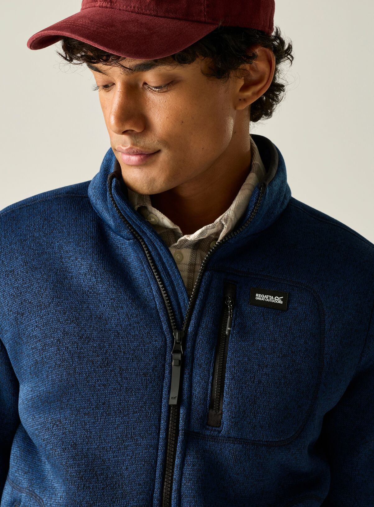 REGATTA Barlee Full Zip Fleece Navy L - Image 4 thumbnail