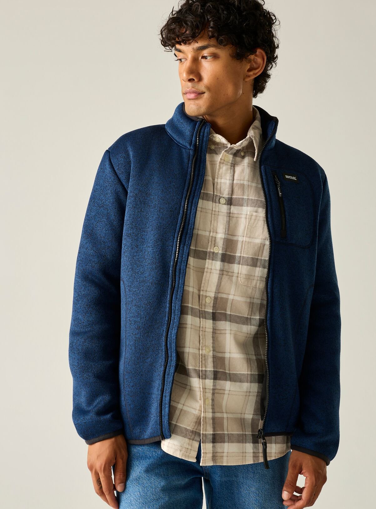 REGATTA Barlee Full Zip Fleece Navy L - Image 5 thumbnail