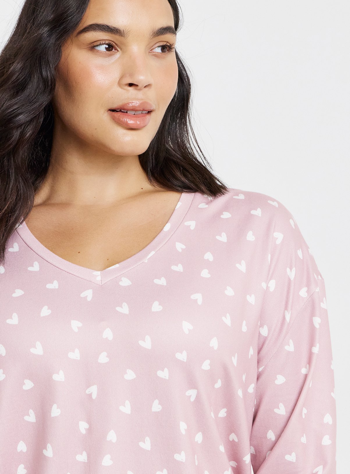 SIMPLY BE Pretty Secrets Heart Soft Lounge Set 20-22 - Image 4 thumbnail