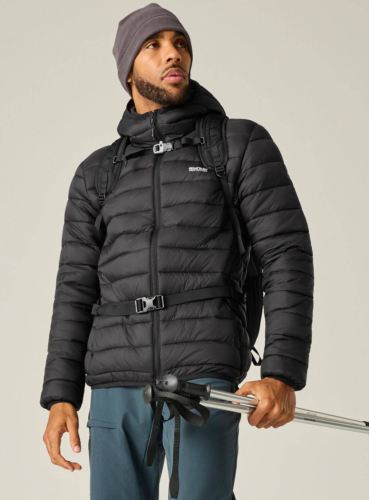 REGATTA Hooded Water Repellant Marizion Jacket Black XXL - Image 1