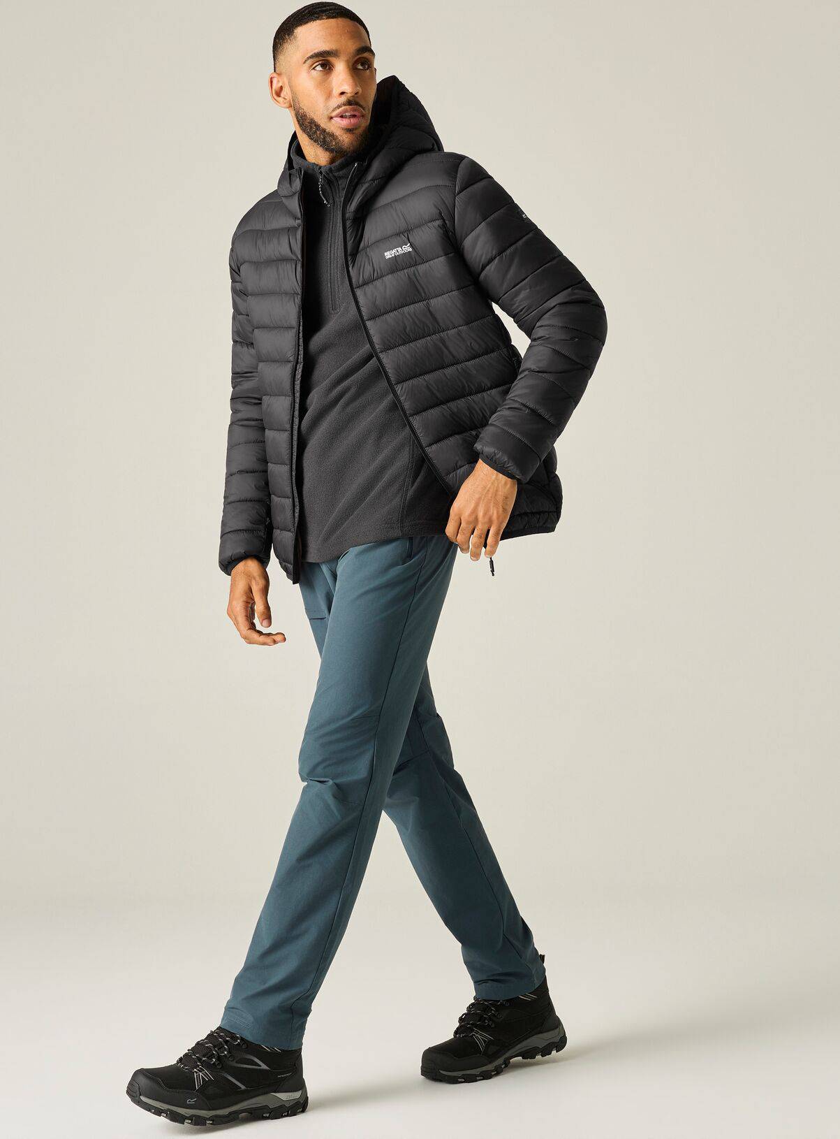 REGATTA Hooded Water Repellant Marizion Jacket Black XXL - Image 2