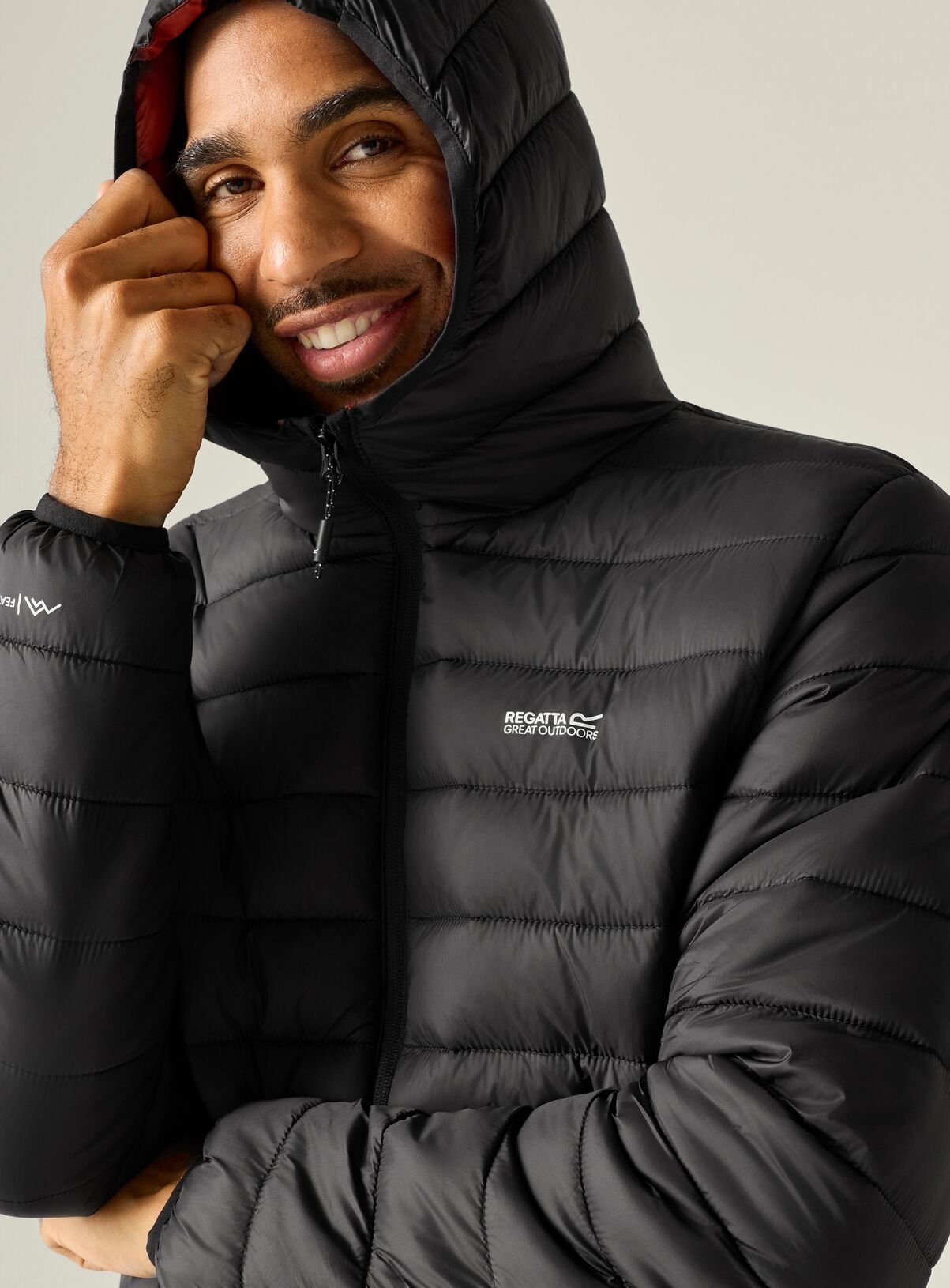 REGATTA Hooded Water Repellant Marizion Jacket Black XXL - Image 5 thumbnail