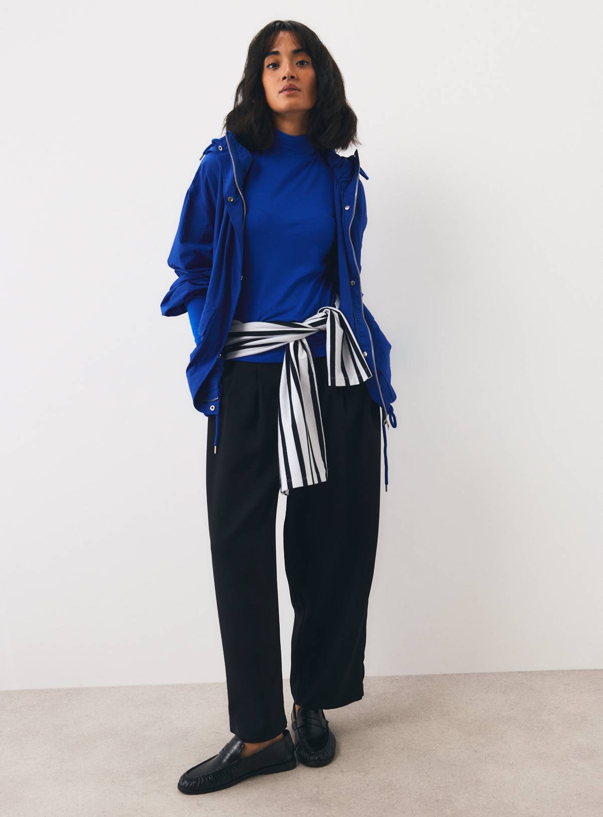 Blue Knitted Roll Neck Jumper 18 - Image 2