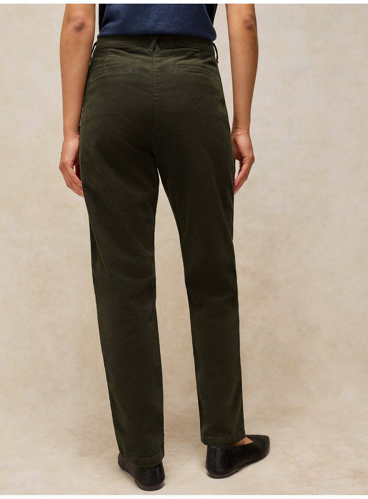 WHITE STUFF Twister Cord Trouser Green 18R - Image 3