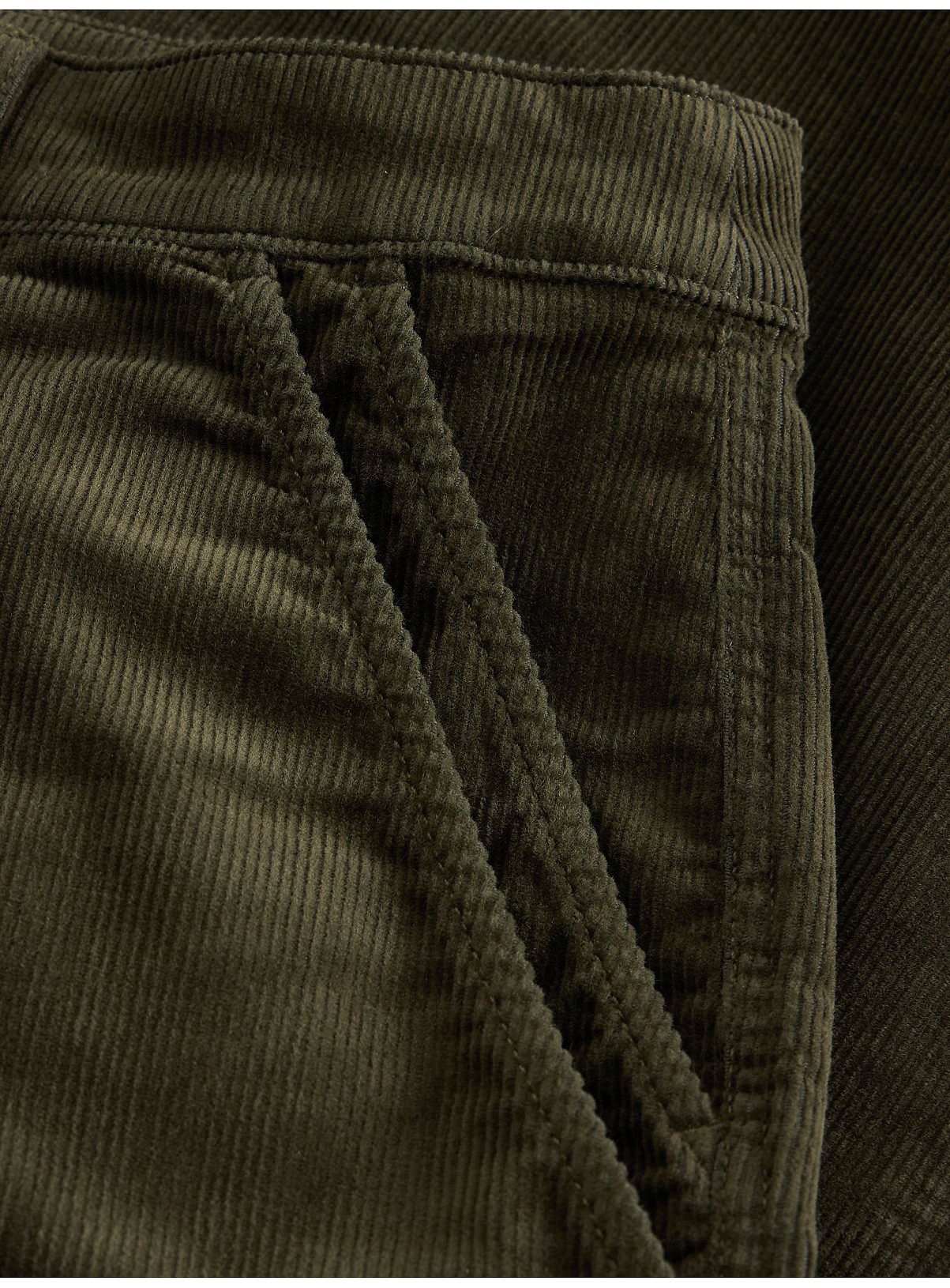 WHITE STUFF Twister Cord Trouser Green 18R - Image 6 thumbnail