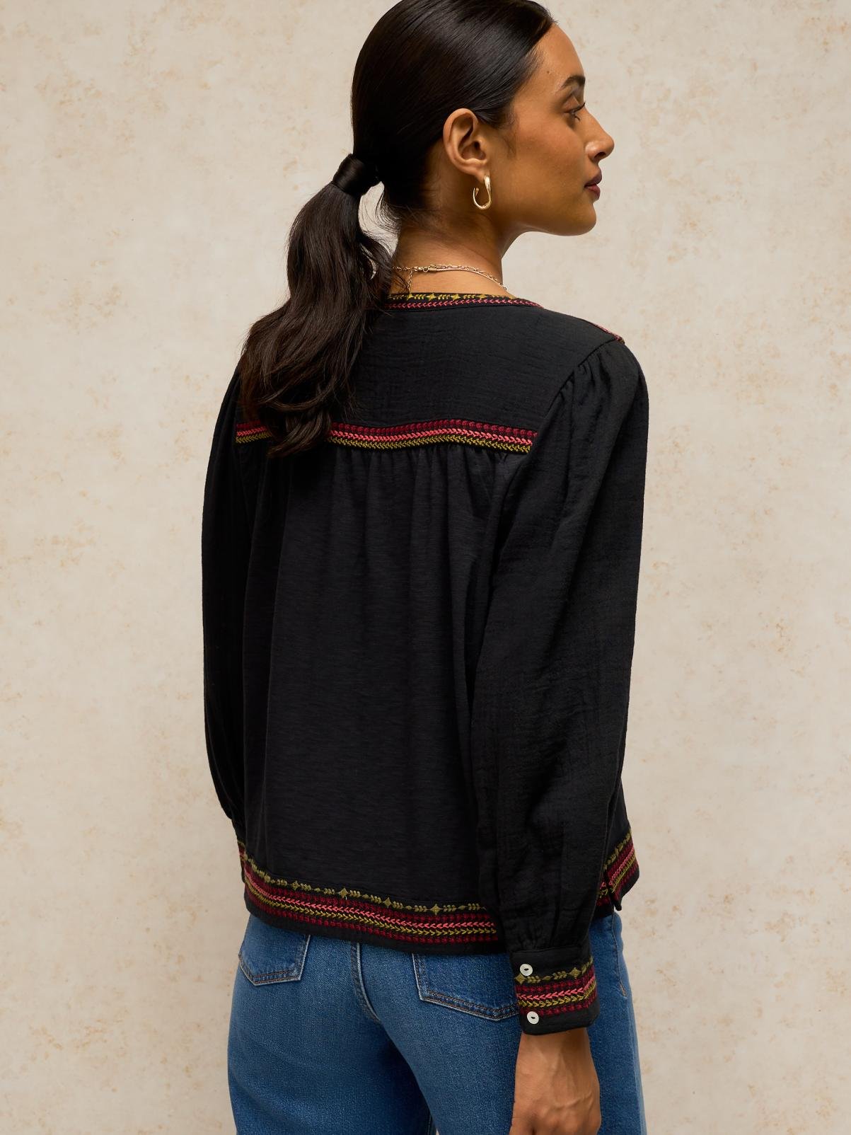 WHITE STUFF Lizzie Embroidered Top 12 - Image 2 thumbnail