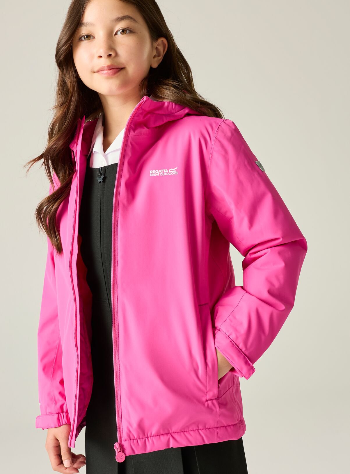 REGATTA Hurdle Waterproof Insulated Jacket Pink 14 years - Image 4 thumbnail