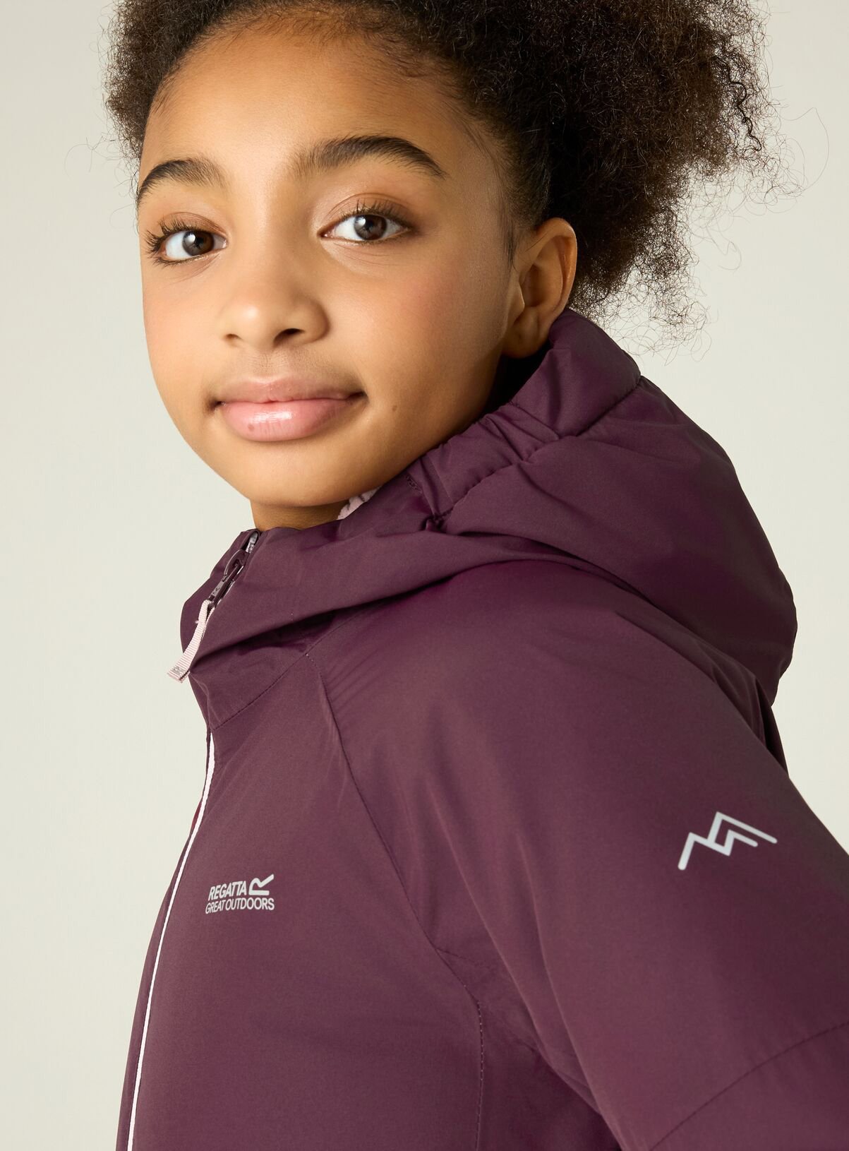 REGATTA Hillain Warm Lined Waterproof Jacket Purple 5-6 Years - Image 6 thumbnail