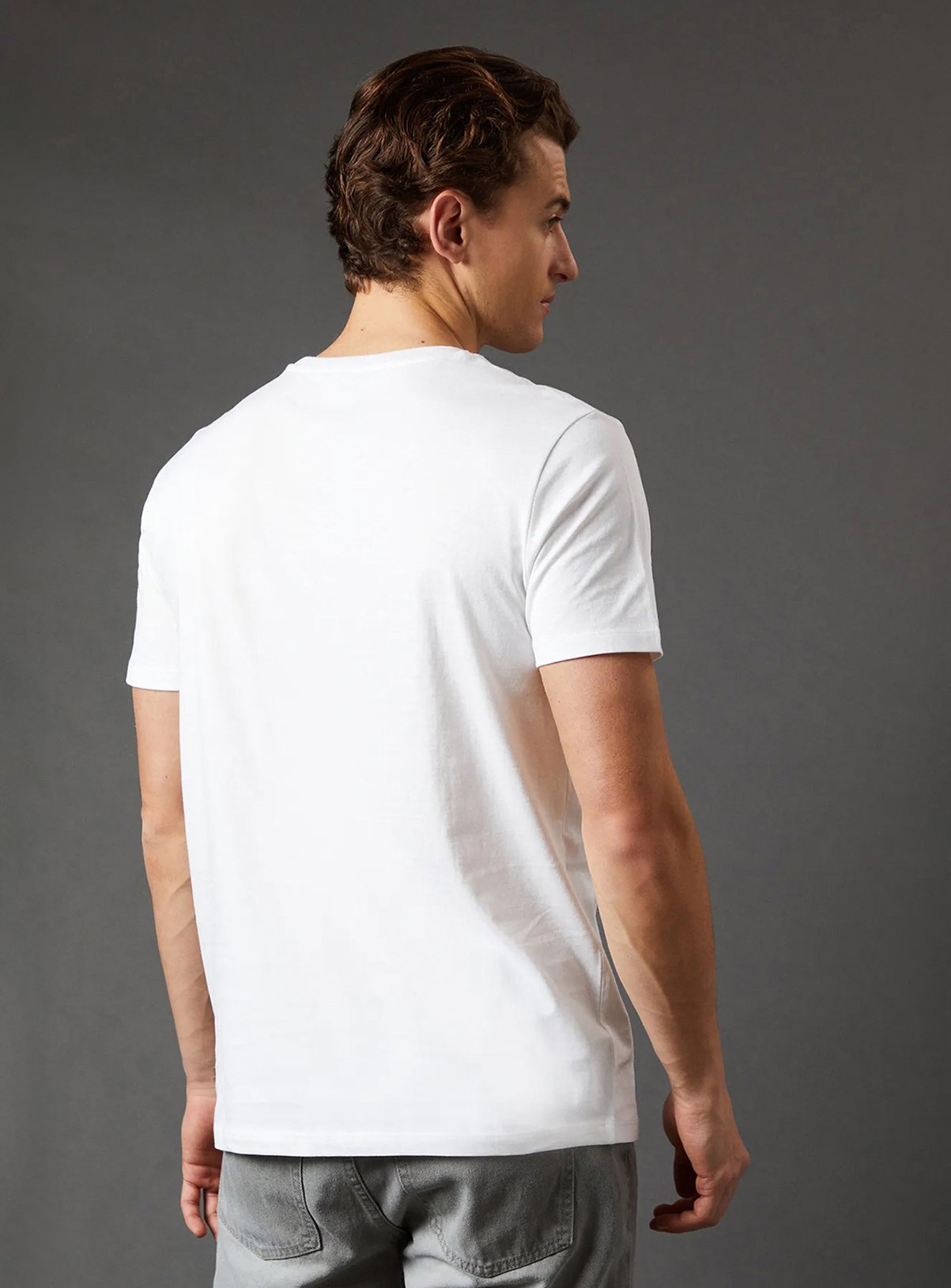 BURTON White 3 Pack Crew Neck T-Shirt S - Image 2 thumbnail