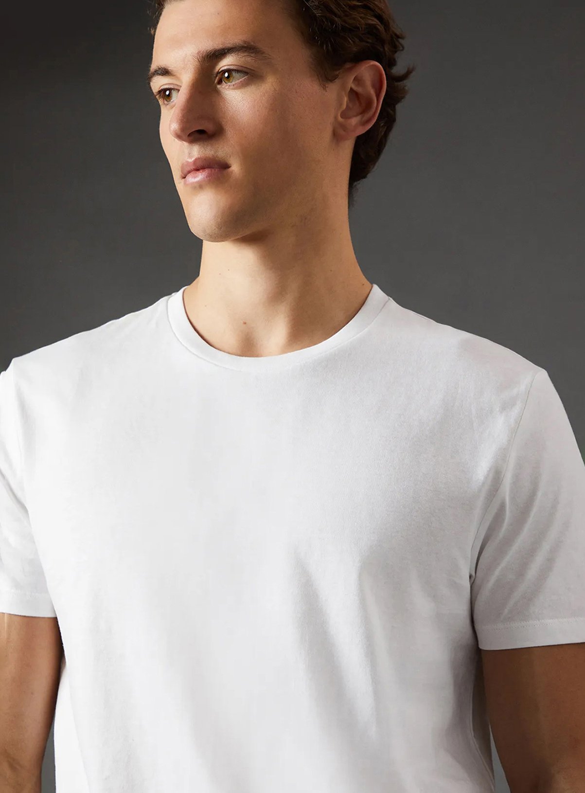 BURTON White 3 Pack Crew Neck T-Shirt S - Image 3 thumbnail
