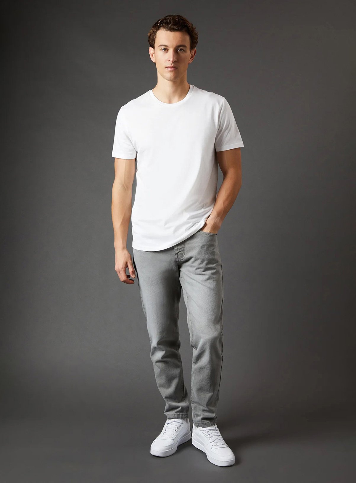 BURTON White 3 Pack Crew Neck T-Shirt S - Image 5 thumbnail