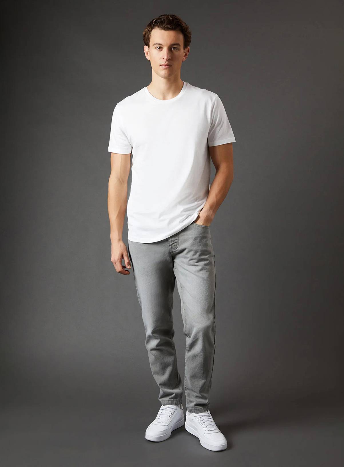 BURTON White 3 Pack Crew Neck T-Shirt S - Image 5