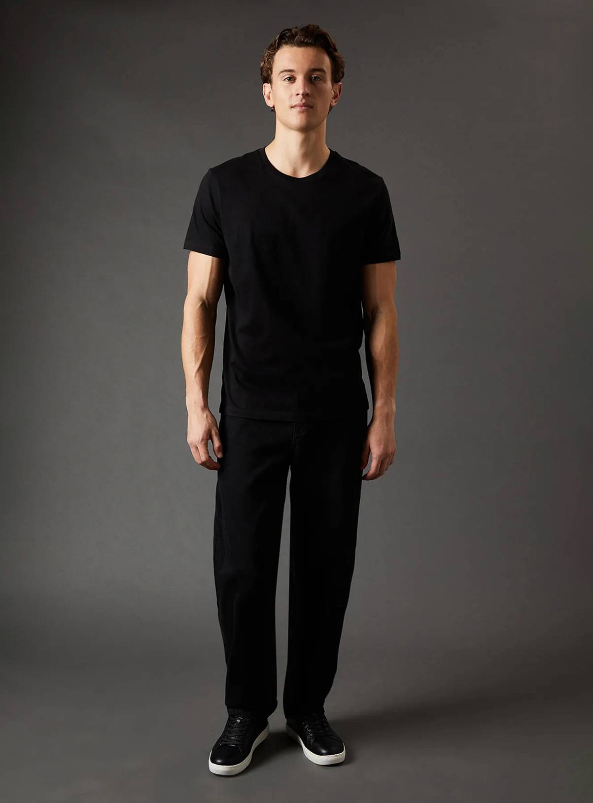 BURTON Black 3 Pack Crew Neck T-Shirt XL - Image 2
