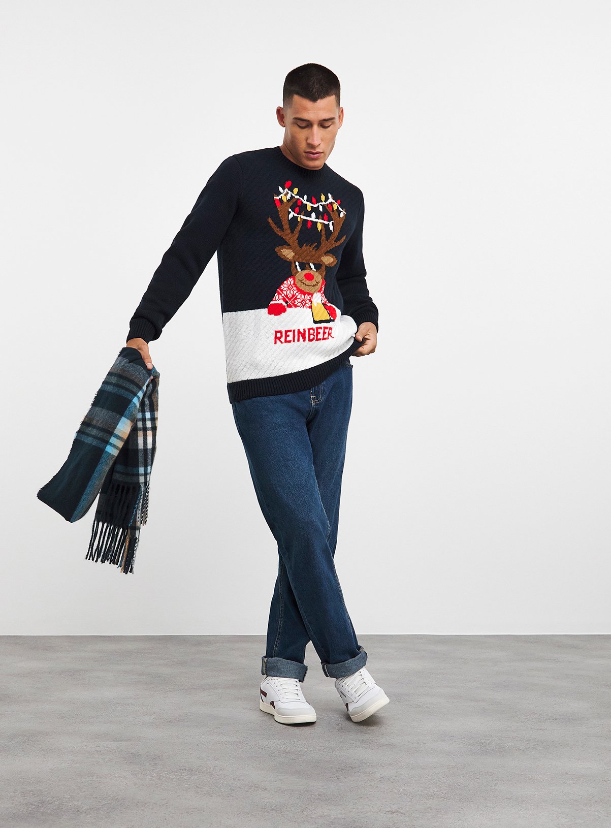 JACAMO Reinbeer Christmas Jumper 1XL - Image 3 thumbnail