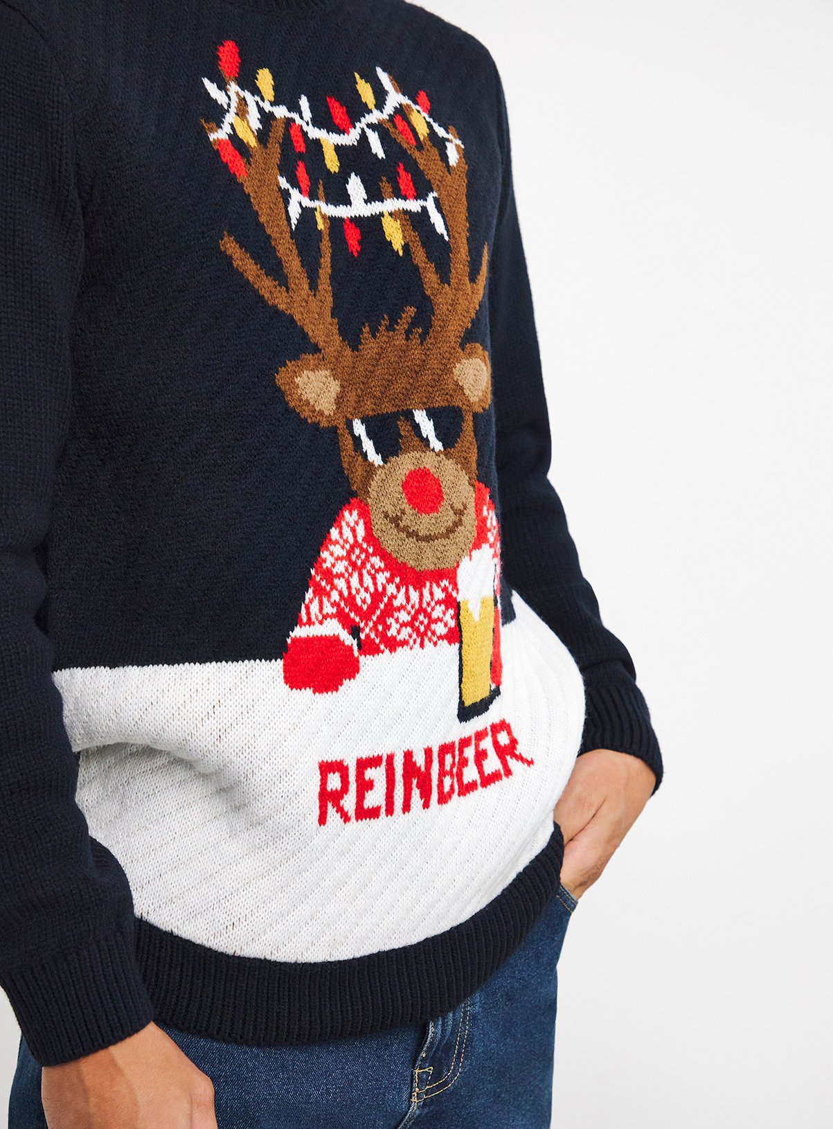 JACAMO Reinbeer Christmas Jumper 1XL - Image 4 thumbnail