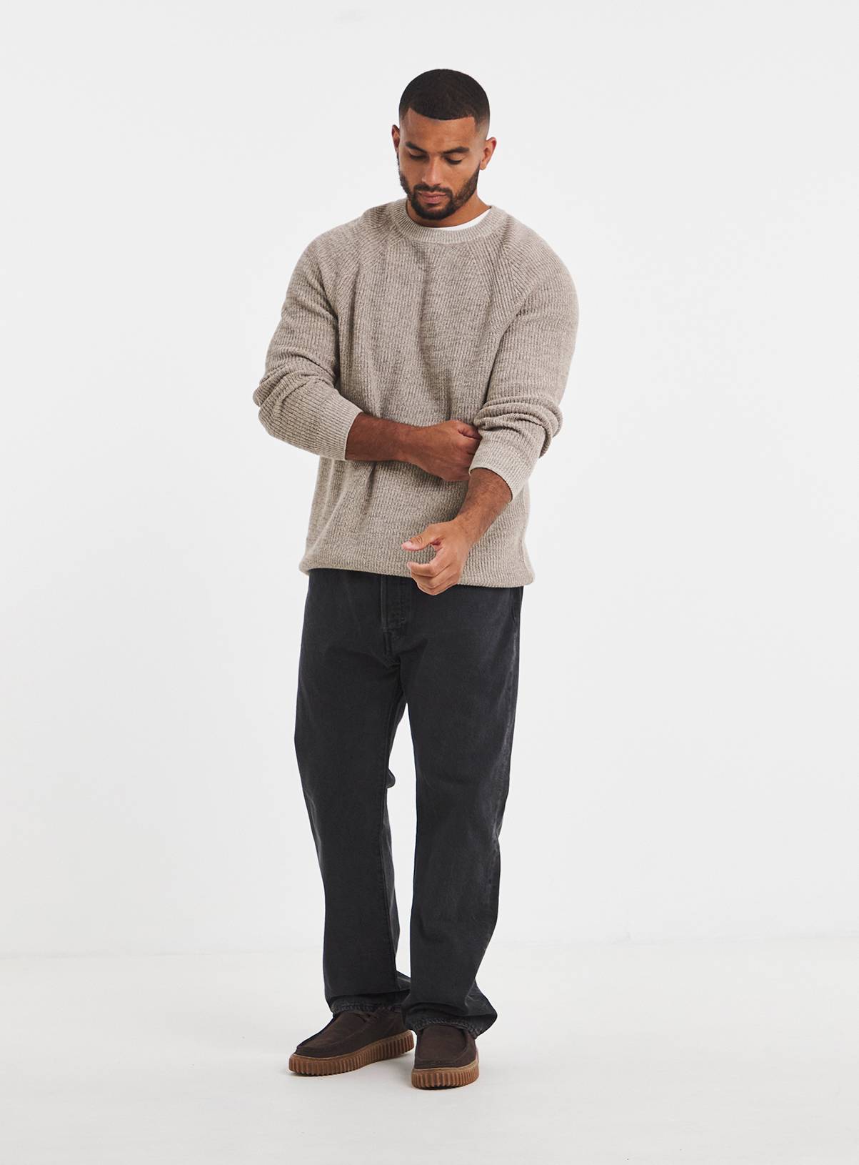 JACAMO Cotton Twist Crew Neck Jumper L - Image 1