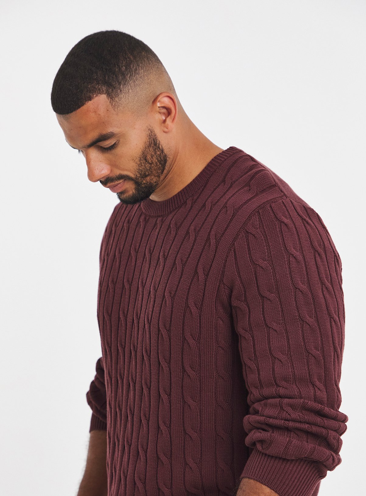JACAMO Cable Design Crew Neck Jumper 3XL - Image 4 thumbnail