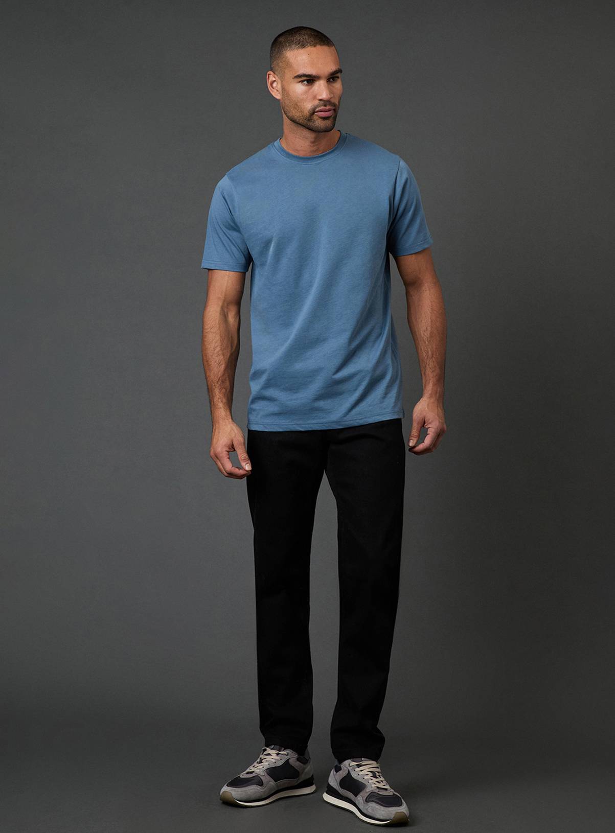 BURTON Blue Plain Crew Neck T-Shirt XL - Image 2