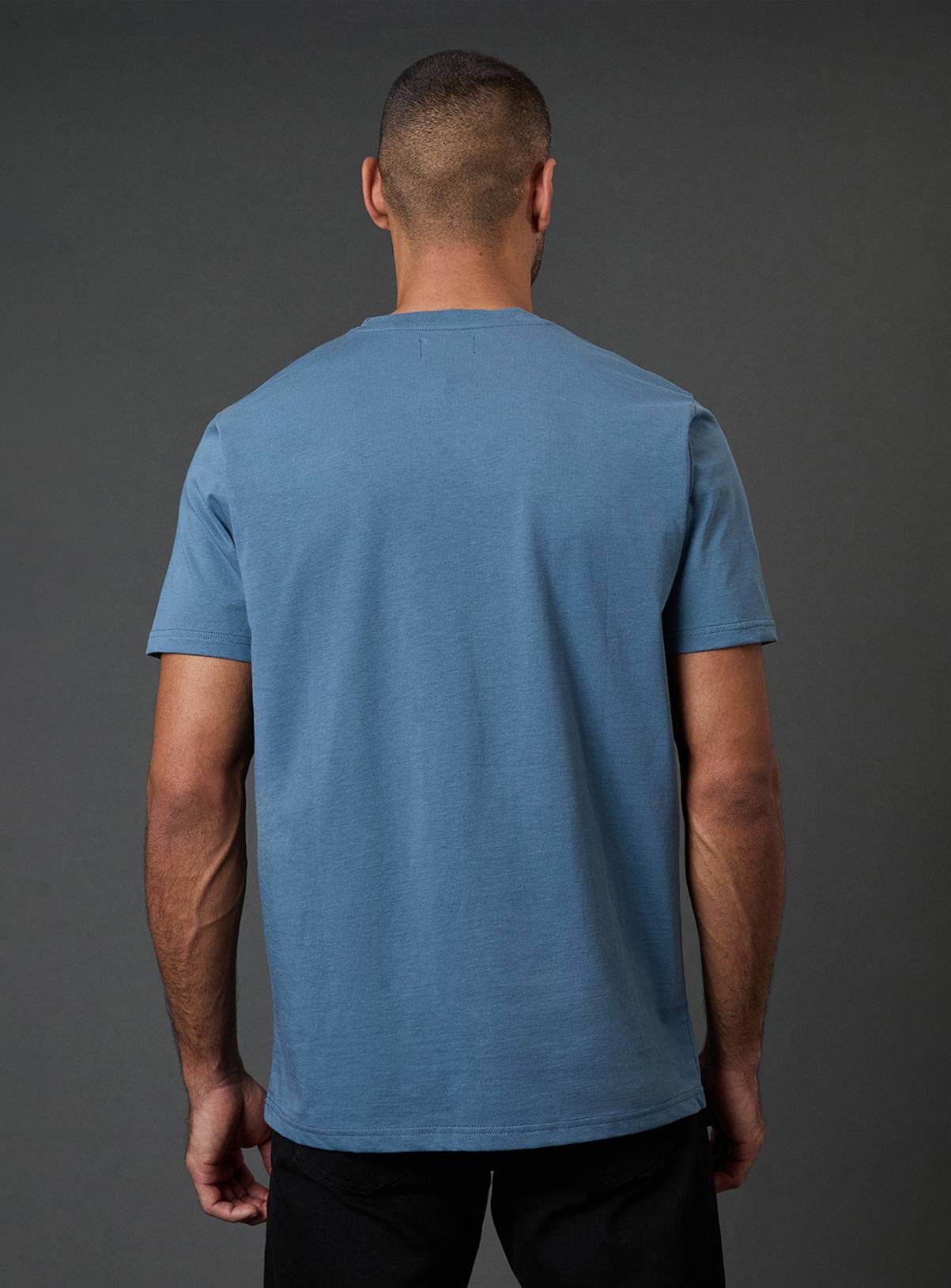 BURTON Blue Plain Crew Neck T-Shirt XL - Image 3