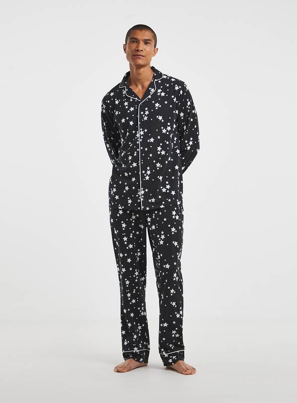 SIMPLY BE Star Print Family Pyjamas Mens 4XL