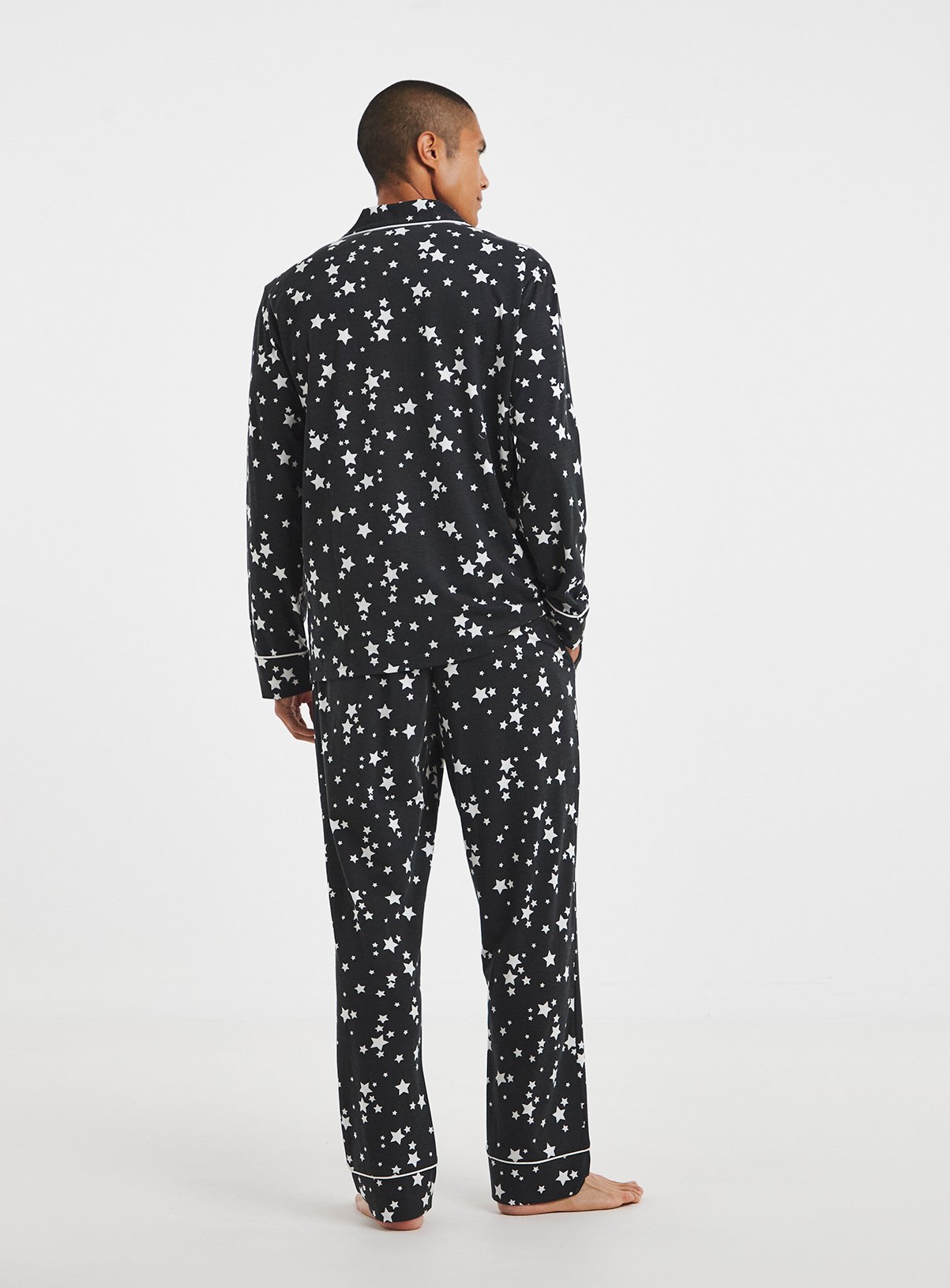 SIMPLY BE Star Print Family Pyjamas Mens XL - Image 2 thumbnail