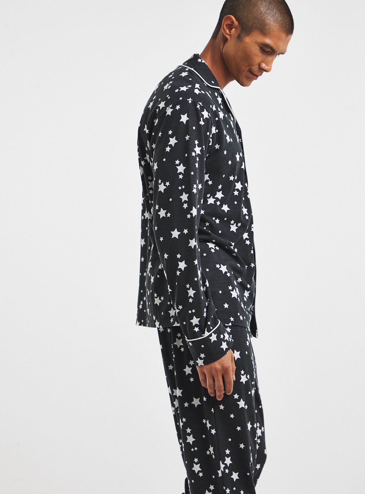 SIMPLY BE Star Print Family Pyjamas Mens XL - Image 3 thumbnail