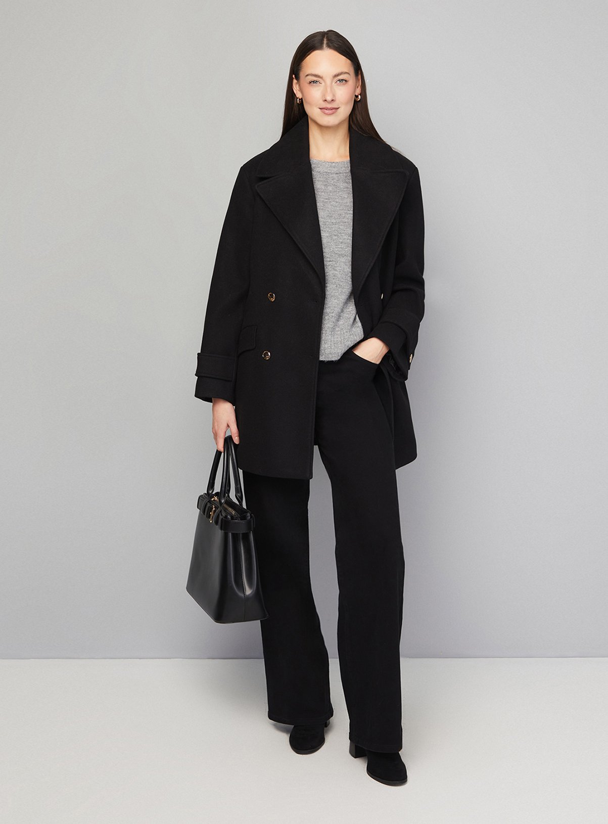 WALLIS Mid Length Double Breasted Coat 16 - Image 2 thumbnail