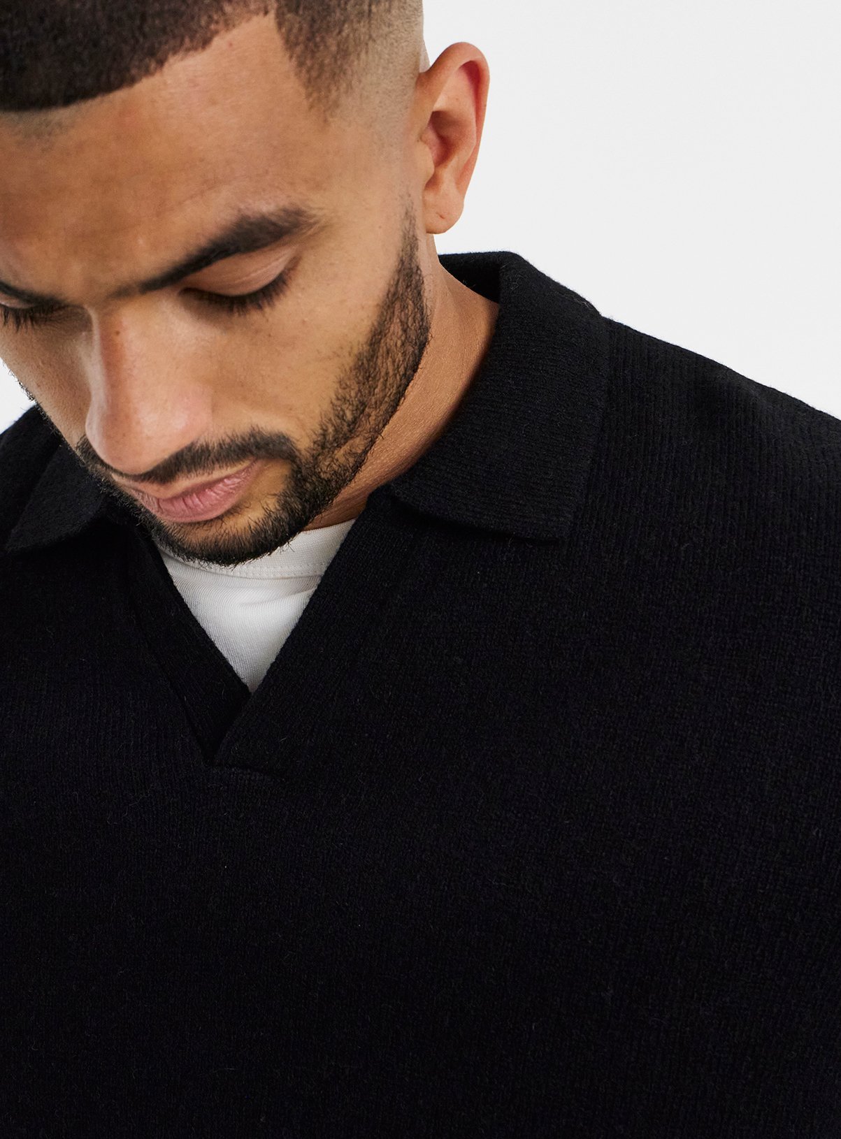 JACAMO Trophy Neck Knitted Polo M - Image 4 thumbnail