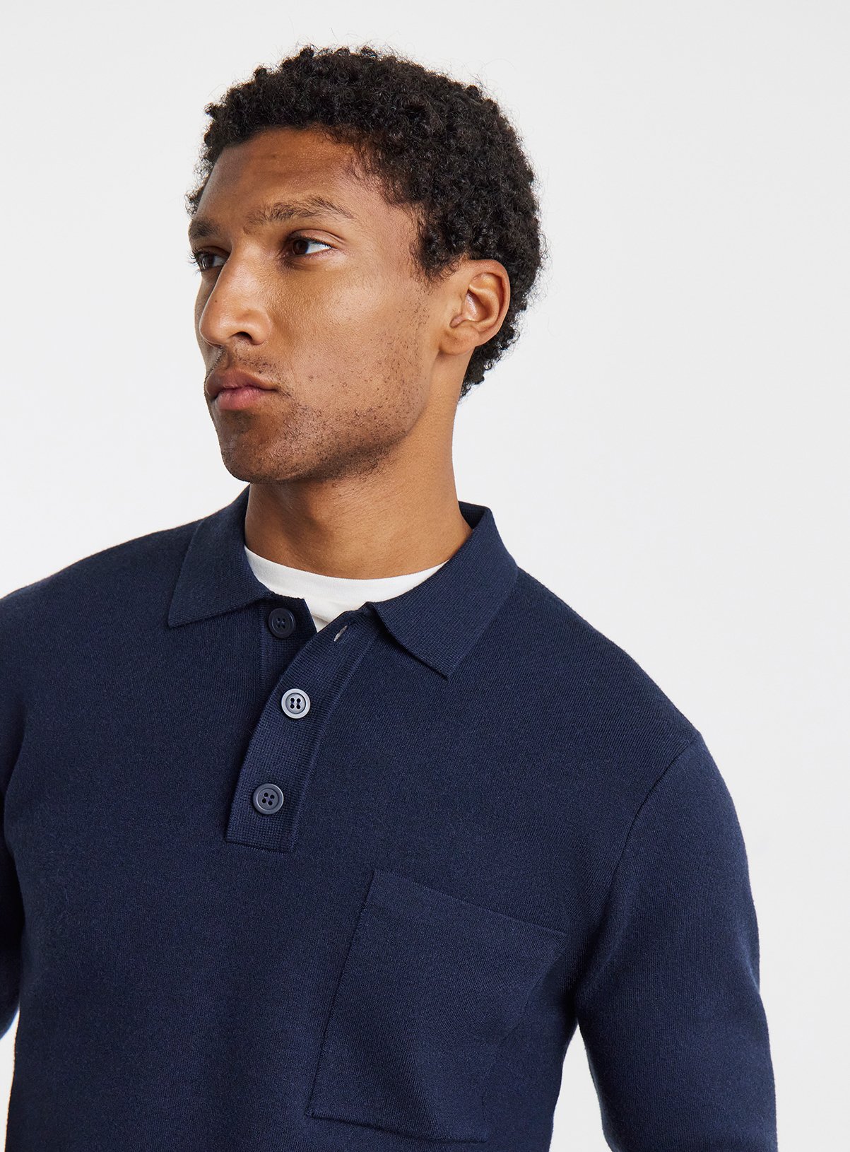 JACAMO Slouch Knitted Long Sleeve Polo XL - Image 4 thumbnail