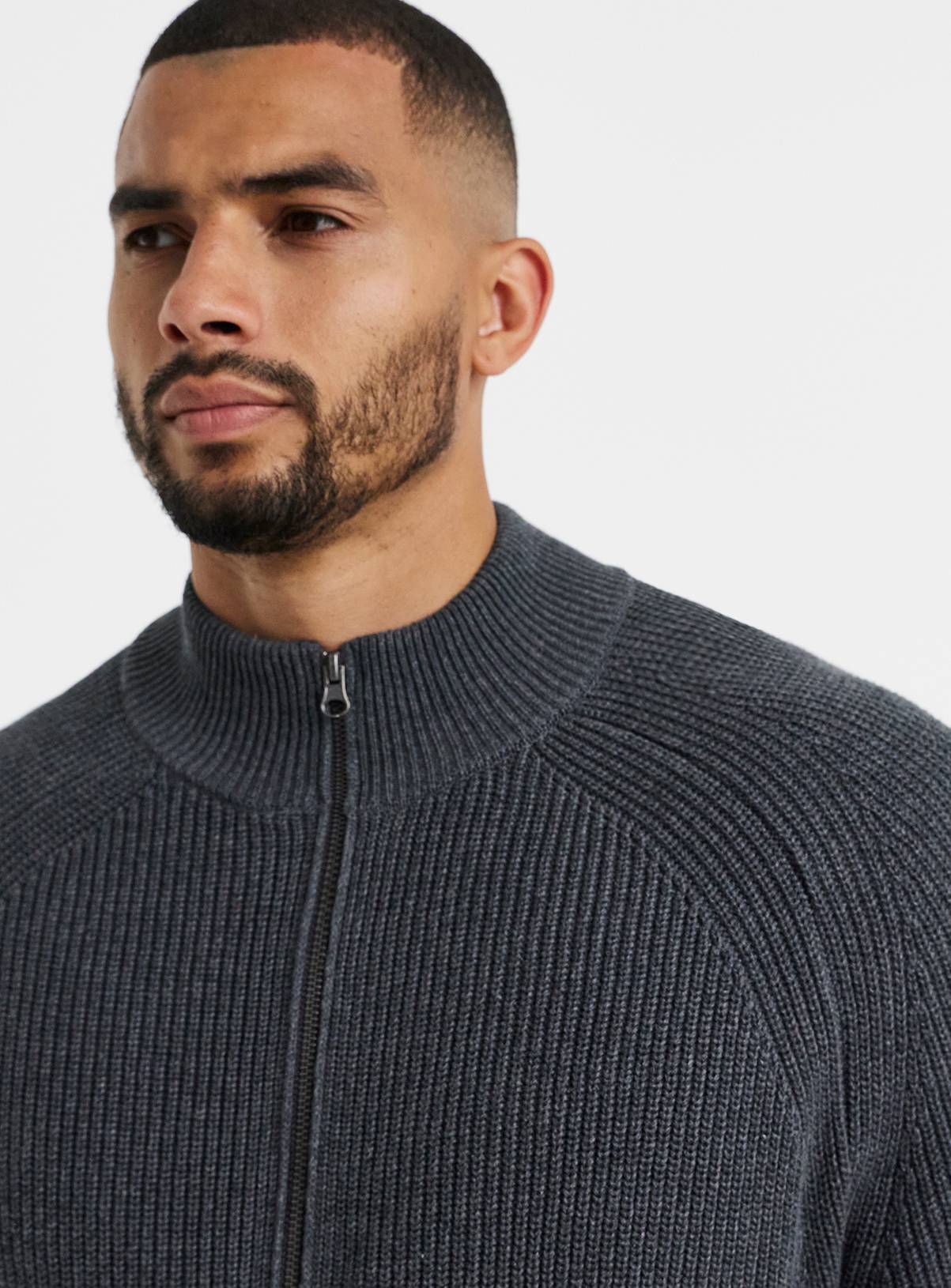 JACAMO Fisherman Knitted Zip Cardigan 3XL - Image 4