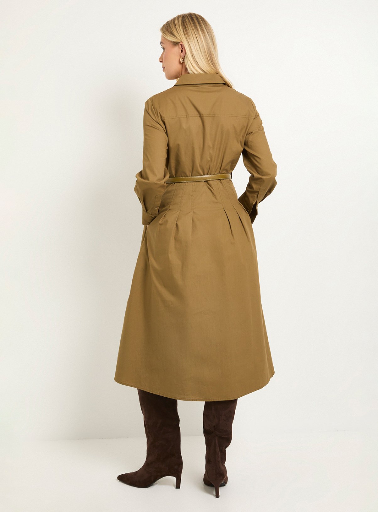 WALLIS Cotton Snaffle Belt Shirt Dress 22 - Image 3 thumbnail