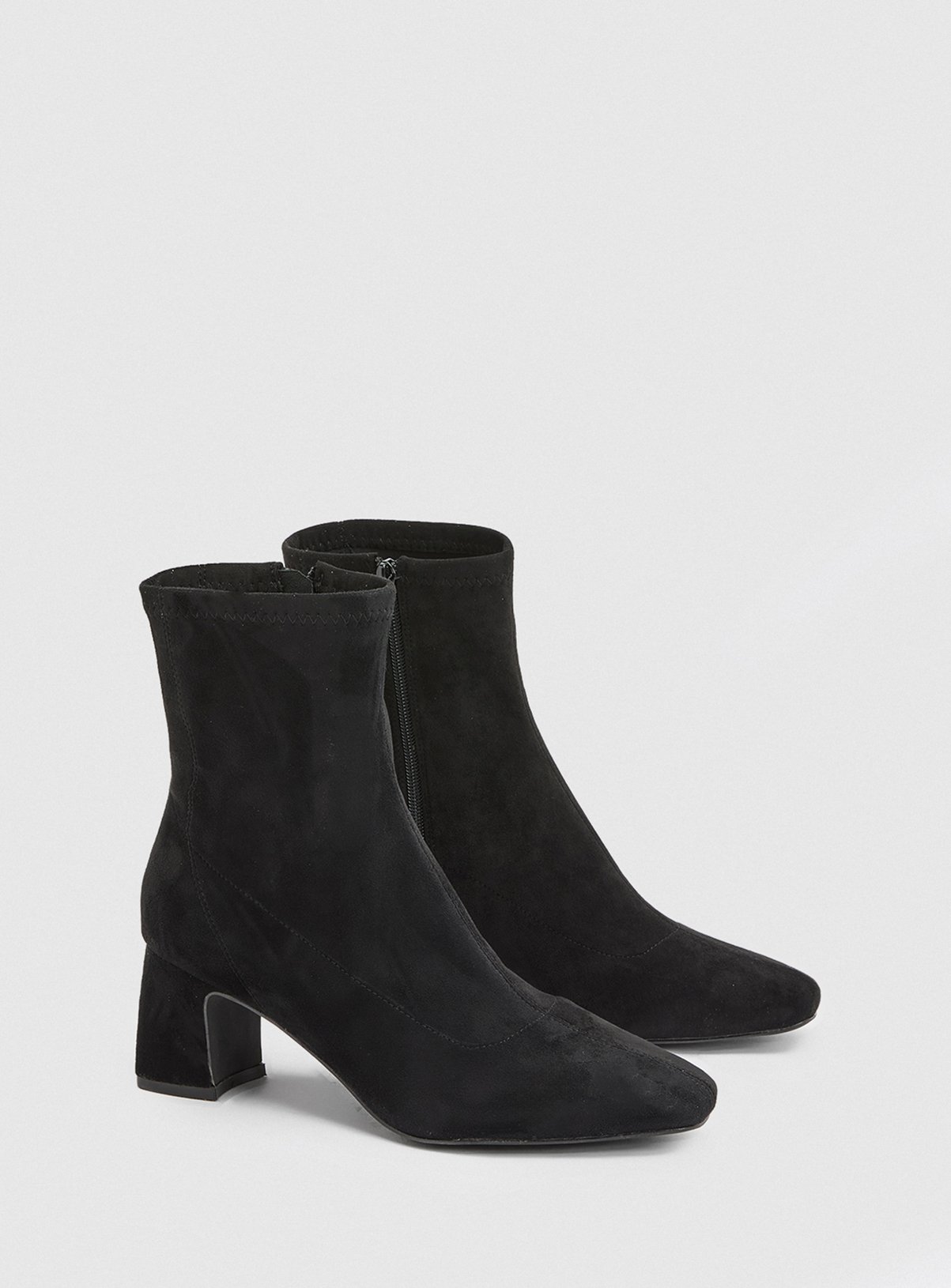 WALLIS Mindy Faux Suede Block Heel Boots 4 - Image 3 thumbnail