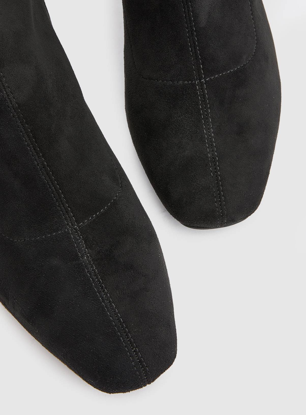 WALLIS Mindy Faux Suede Block Heel Boots 5 - Image 4