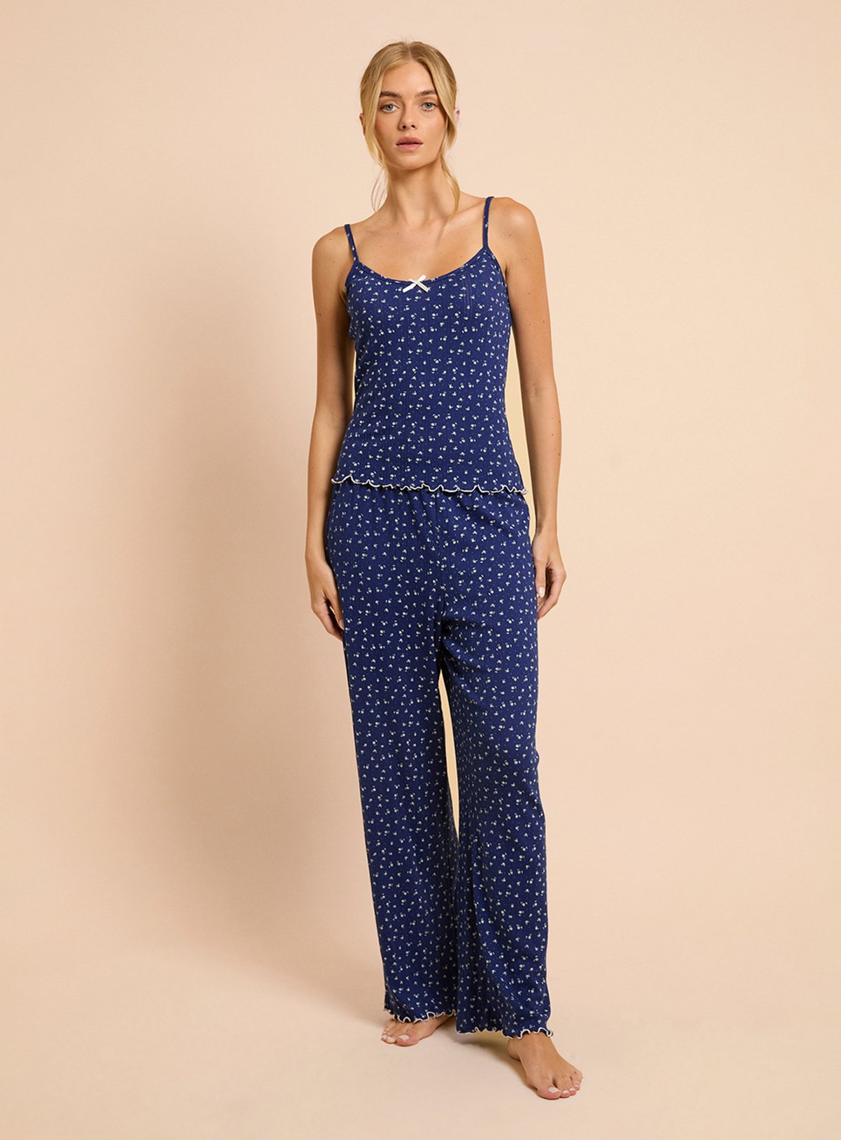 DOROTHY PERKINS Pointelle Jersey Pyjama Set XL - Image 2 thumbnail