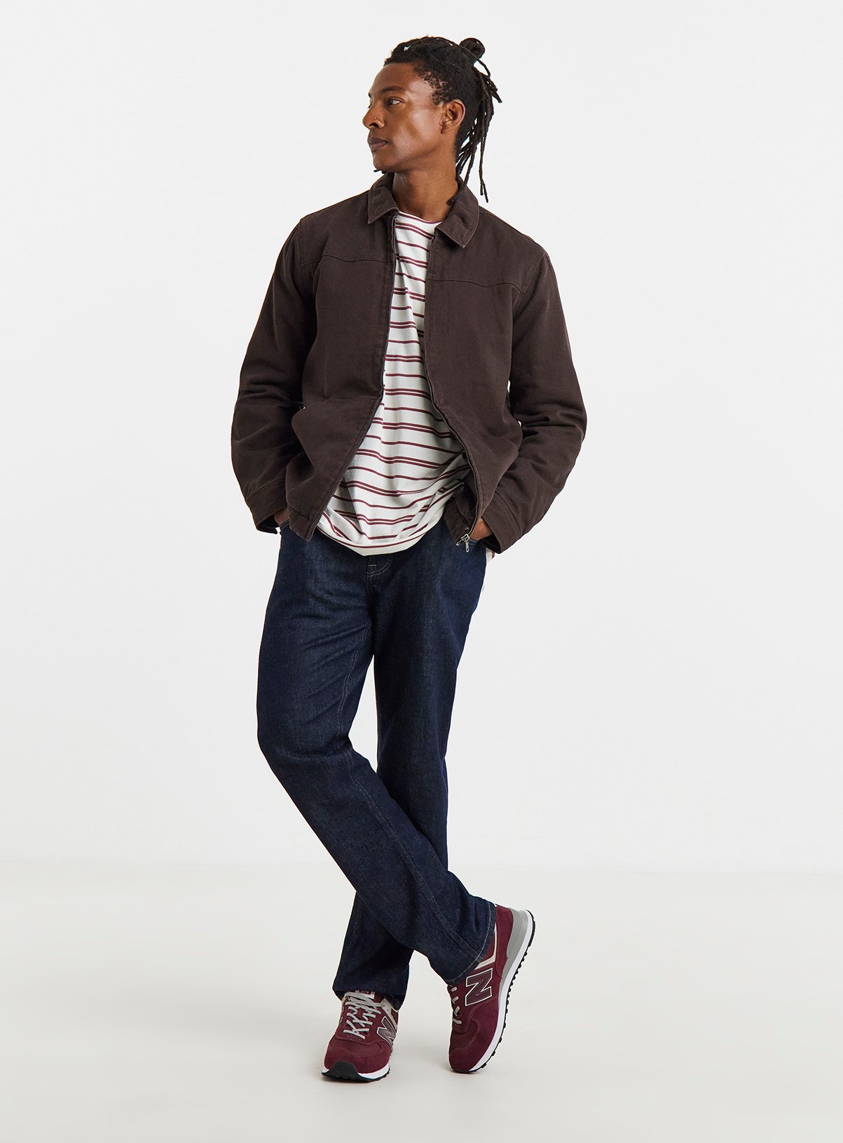 JACAMO Chocolate Washed Worker Jacket 2XL - Image 1 thumbnail