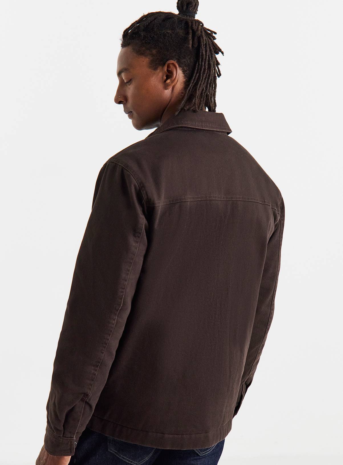 JACAMO Chocolate Washed Worker Jacket 2XL - Image 2
