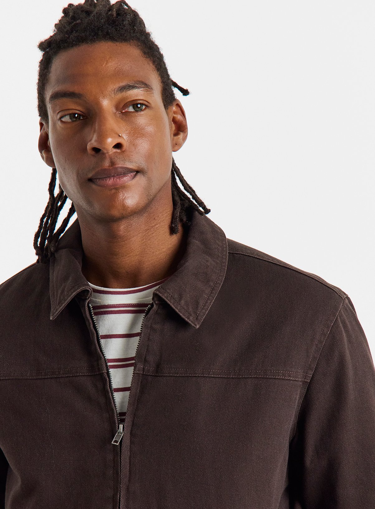 JACAMO Chocolate Washed Worker Jacket 2XL - Image 4 thumbnail