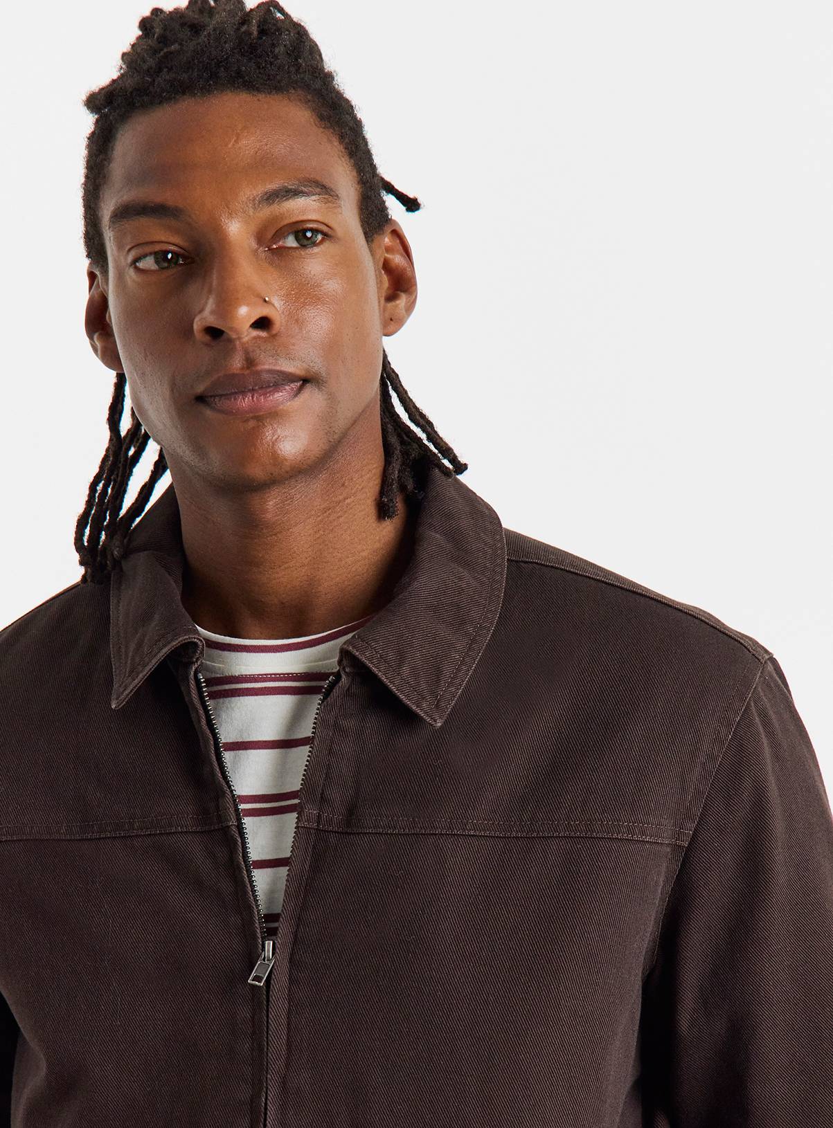 JACAMO Chocolate Washed Worker Jacket 2XL - Image 4