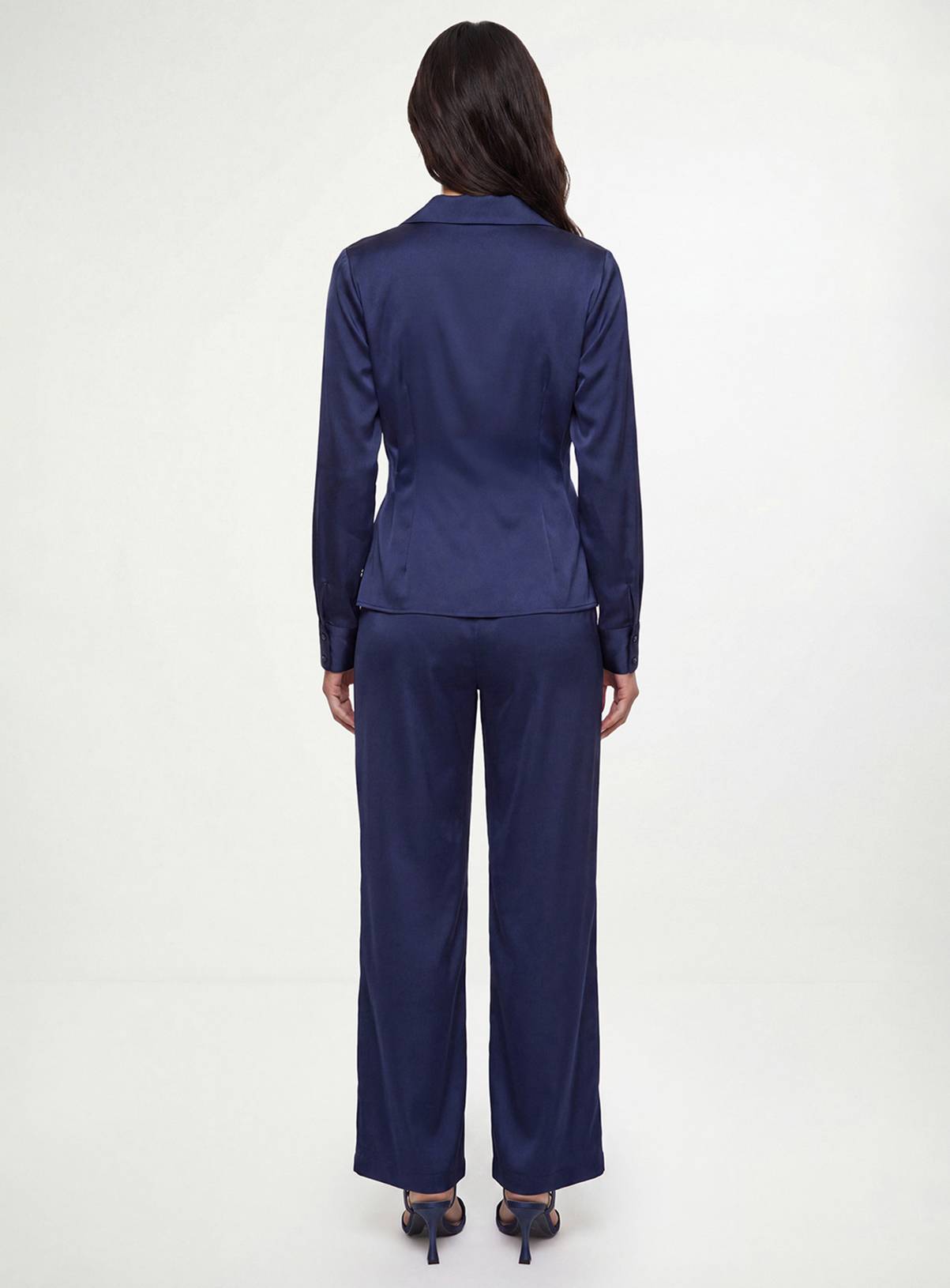 WALLIS Print Tie Side Satin Shirt 22 - Image 2
