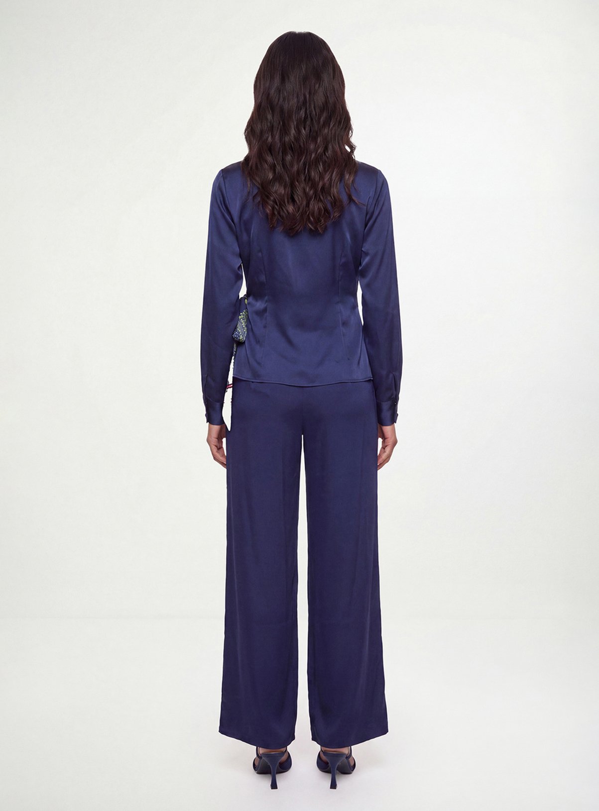 WALLIS Satin Wide Leg Trouser 20 - Image 2 thumbnail
