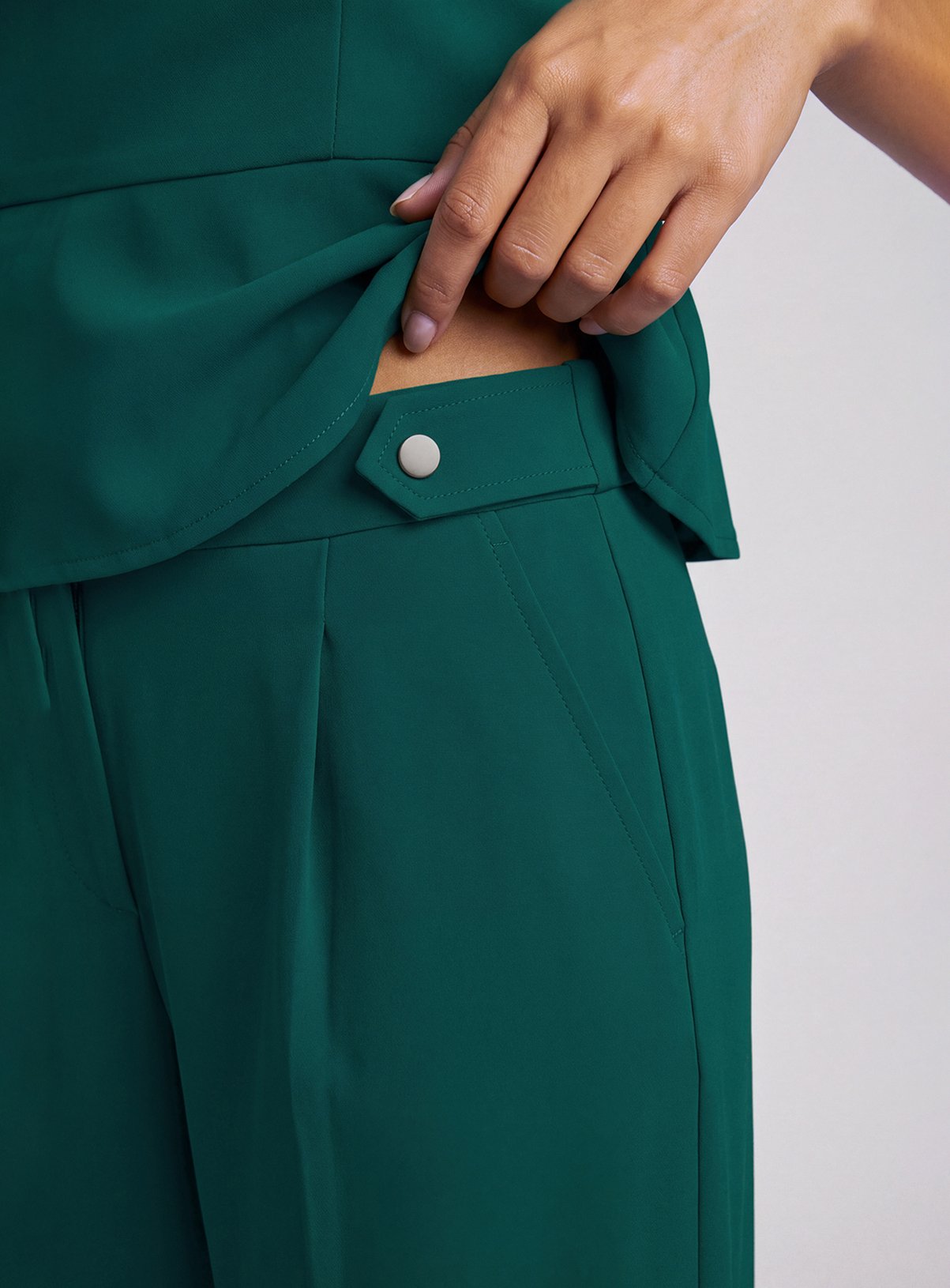 PRINCIPLES Signature Crepe Pleat Detail Trouser 10 - Image 4 thumbnail