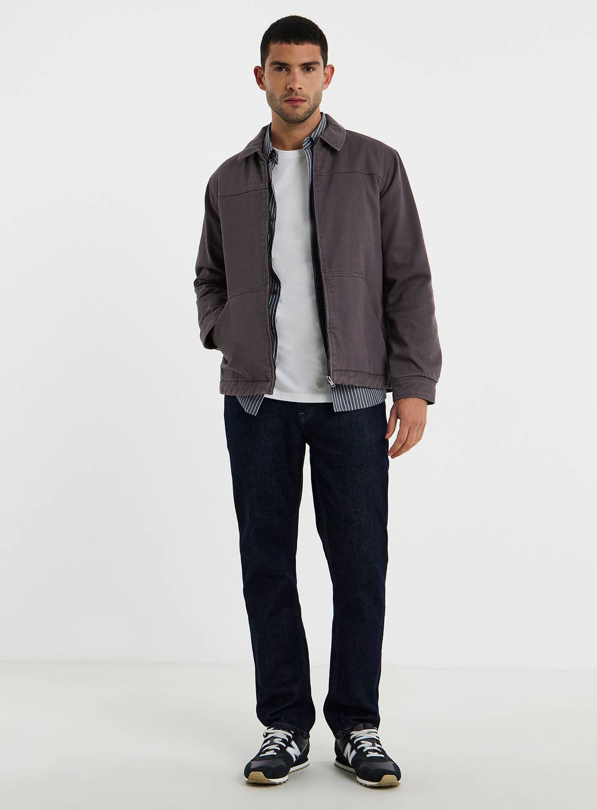 JACAMO Grey Washed Worker Jacket M - Image 3