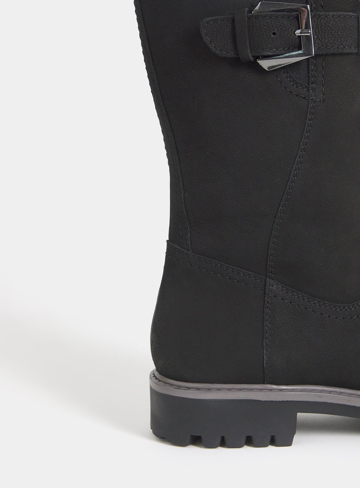 JD WILLIAMS Fur Trim Flat Calf Boot Wide Fit 7 - Image 4 thumbnail